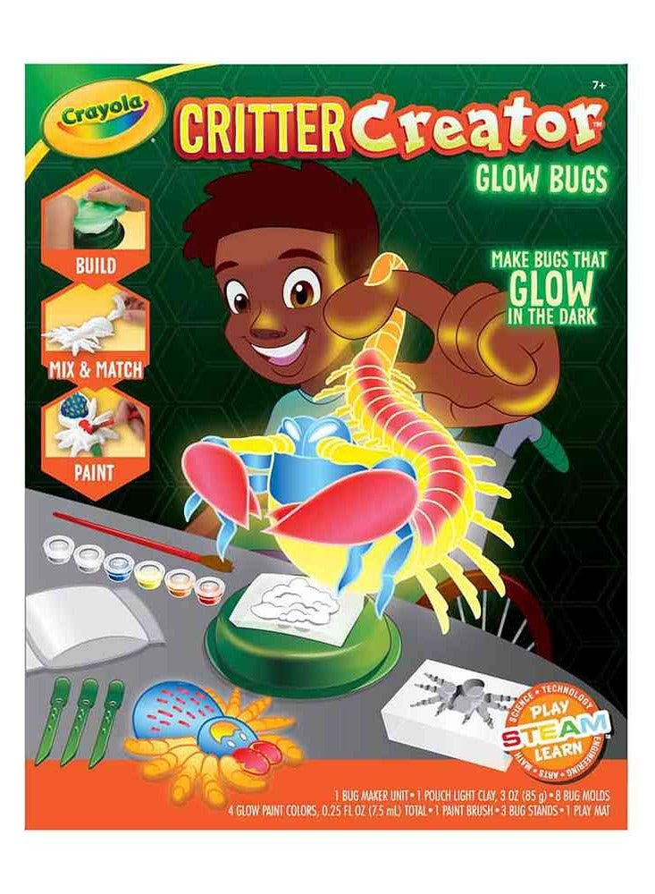 Crayola Critter Creator, Glow Bugs 6pk - Image 1