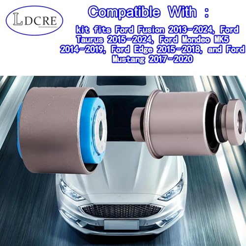 LDCRE Rear Axle Suspension Trailing Control Arm Bushing Kit Fit For 2013-2020 Ford Fusion Mondeo Edge Taurus Mustang,Rear Control Arm Bushing Replace For FR3C3C270AA F2GC5K653AXB F2GC5K652BXB DG935K653AA - Image 4