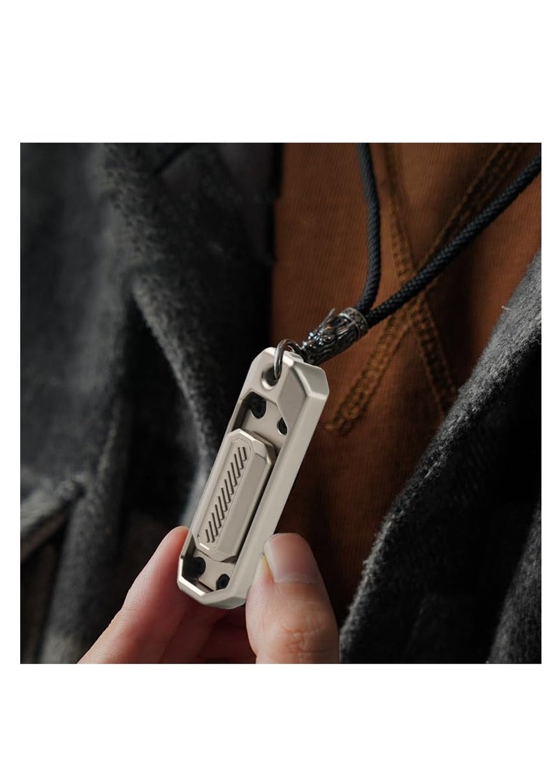 SYOSI Fidget Slider, Magnetic Excellent Metal Fidget Toy, EDC Fidget Toys for Adults, Tool Anxiety Stress Relief Toys Haptic Sliders, Ideal Collections and Gifts for Father & Friends (Silver) - Image 2