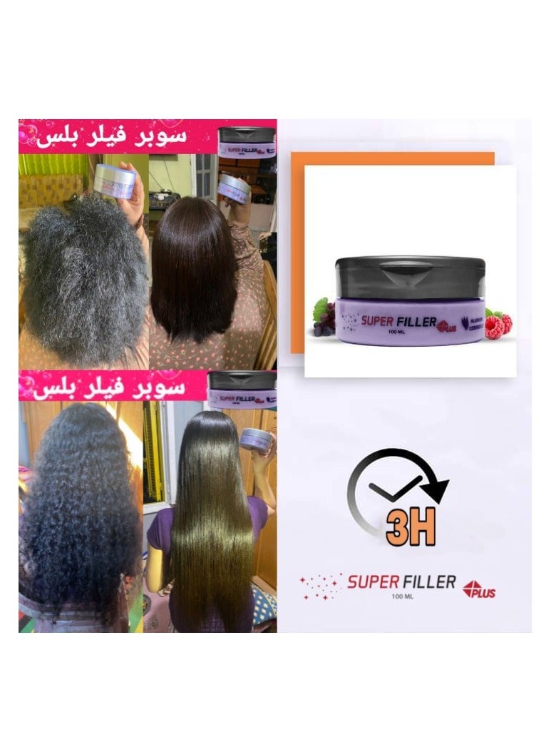 AL WAKEEL COSMETICS Super Filler Plus hair straightening cream 100 ml with collagen Botox and protein that nourishes your hair now from the Al wakeel Cosmetics - Image 4