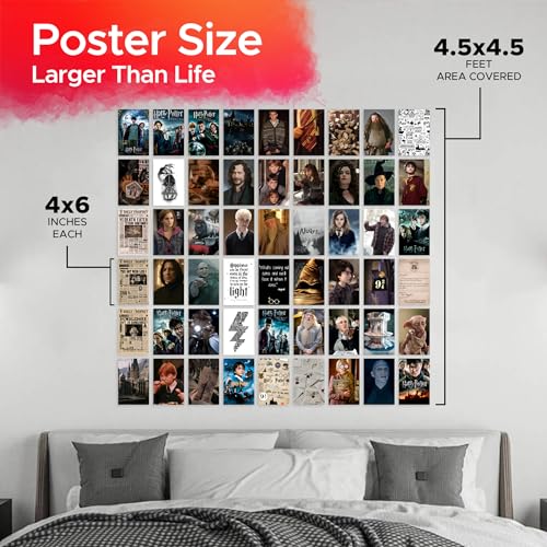 CodersParadise Harry Movie Aesthetic Wall Collage Kit – 54 PCS Premium 4×6" Cardstock Photo Posters | Vintage Film-Themed Room Décor for Bedroom, Study & Dorm | Glue Dots Included - Image 4