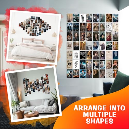 CodersParadise Harry Movie Aesthetic Wall Collage Kit – 54 PCS Premium 4×6" Cardstock Photo Posters | Vintage Film-Themed Room Décor for Bedroom, Study & Dorm | Glue Dots Included - Image 3