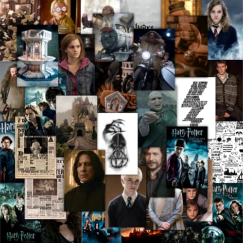 CodersParadise Harry Movie Aesthetic Wall Collage Kit – 54 PCS Premium 4×6" Cardstock Photo Posters | Vintage Film-Themed Room Décor for Bedroom, Study & Dorm | Glue Dots Included - Image 1