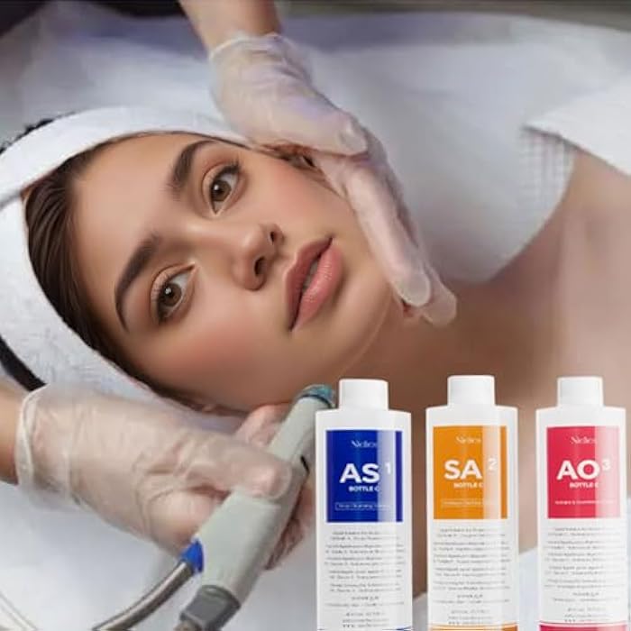 Nielies AS1 Hydro facial Serum 3 x 400ml – Skin Aqua Peeling Solution for Hydro Facial Solution, Hydrogen Oxygen Facial Machine, Hydrodermabrasion & Microdermabrasion Machine - Image 5