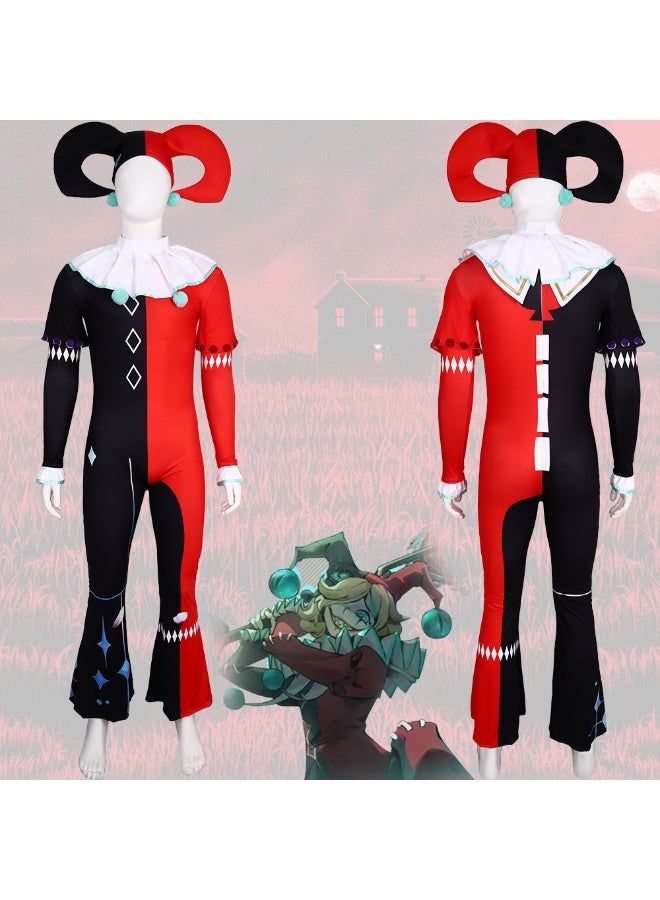 Eggie Party Escape From The Terrifying Night - The Ghostly Clown Aba's Cosplay Costume - Image 1