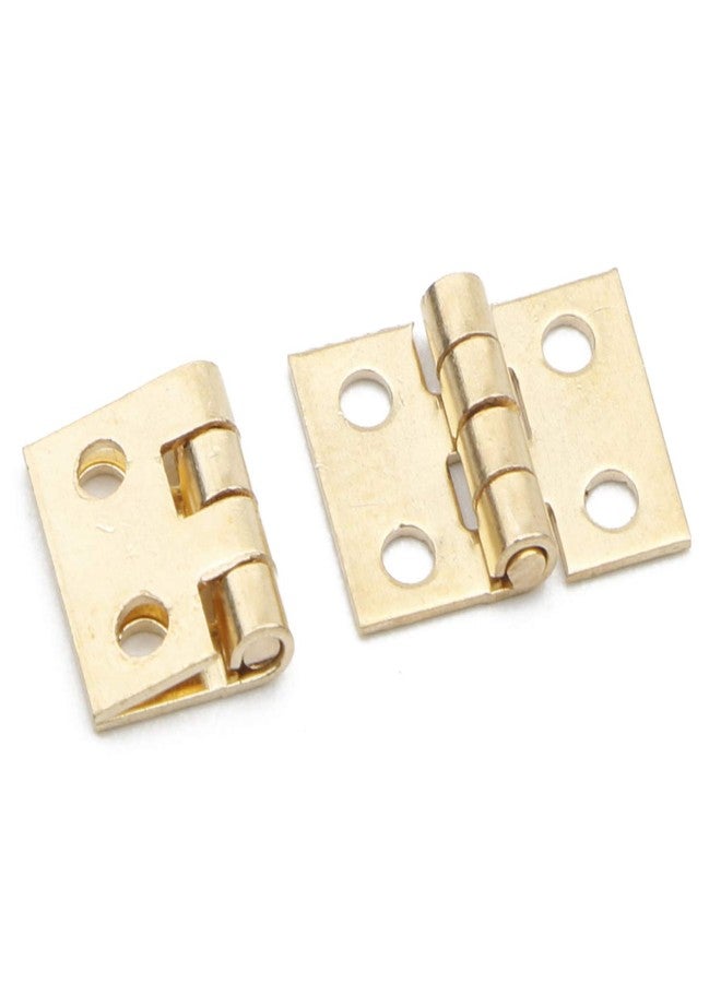JIUWU 20PCS 108MM Mini Tiny Brass Hinge with Nails Jewelry Chest Gift Wine Music Box Dollhouse - Image 4