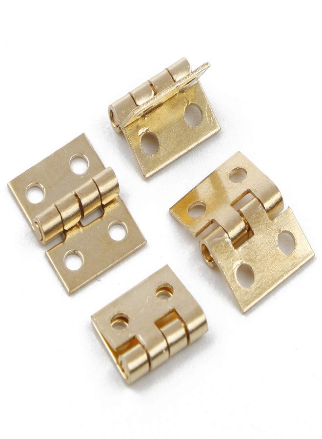 JIUWU 20PCS 108MM Mini Tiny Brass Hinge with Nails Jewelry Chest Gift Wine Music Box Dollhouse - Image 3