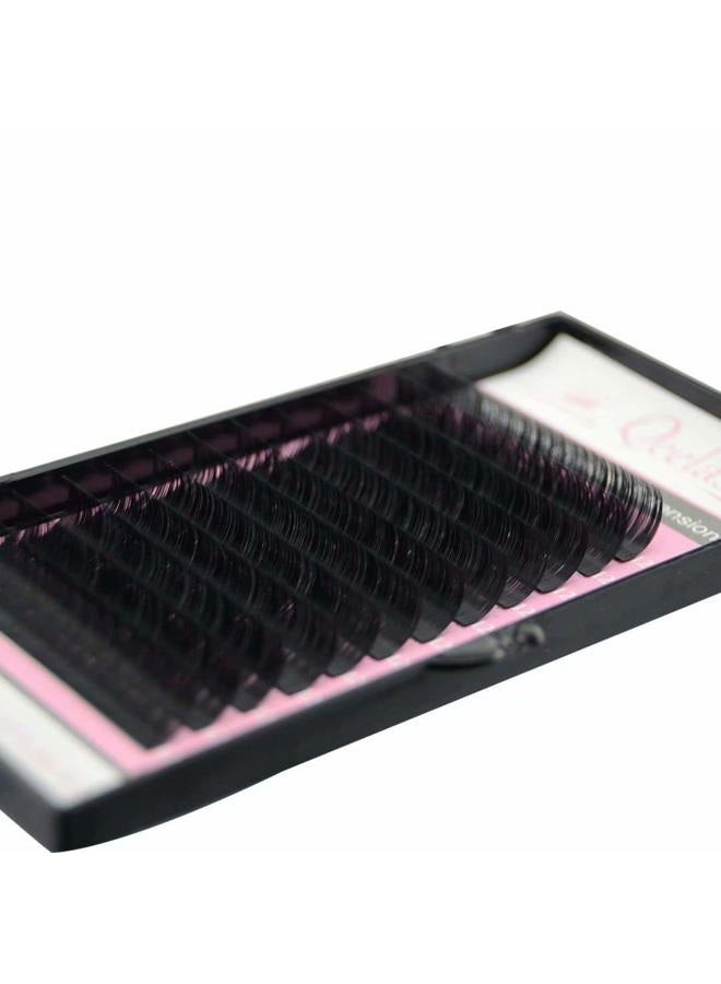 Qeelasee 0.07 Thickness CC Curl 12mm Volume Mink Eyelash Extensions Silk Individual Lash Extensions Semi-permanent Pure Korean Silk lashes Soft Application for Professional Salon Use - Image 2