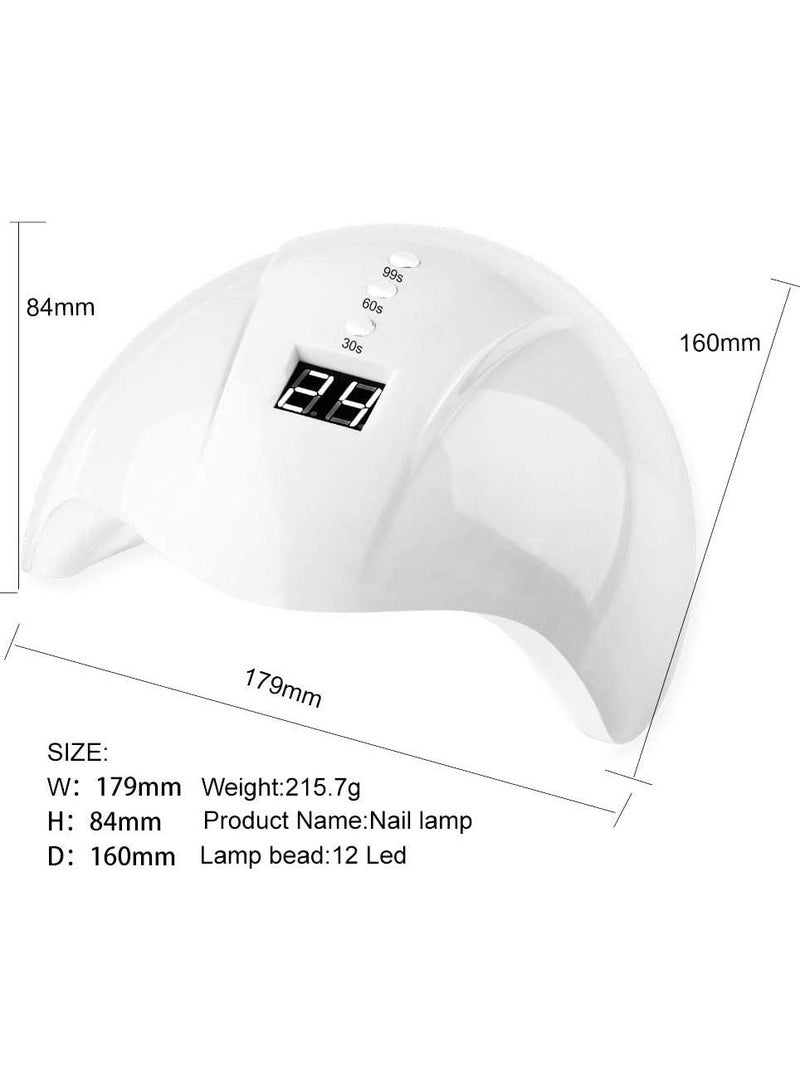 أوريتي UV LED نیل ڈرائر لیمپ انگلی کے ناخن Toenail جیل نیل پالش  - Image 2