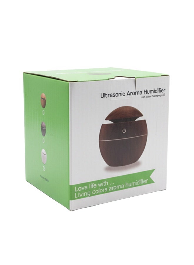 موزع زيوت عطرية سعة 200 مل، موزع رذاذ بارد ومرطب، هادئ للغاية، إضاءة LED ملونة، إيقاف تشغيل تلقائي، يدوم طويلاً، تصميم خشبي أنيق للمنزل والمكتب - Image 2