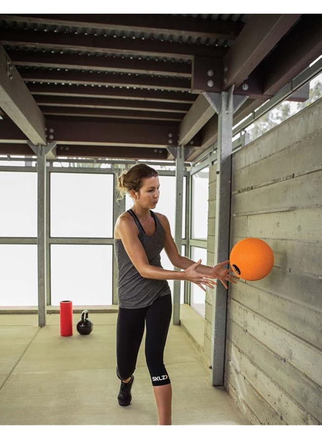 SKLZ Medicine Ball Weighted Training/Slam Ball 3.6 Kg Orange - Image 5