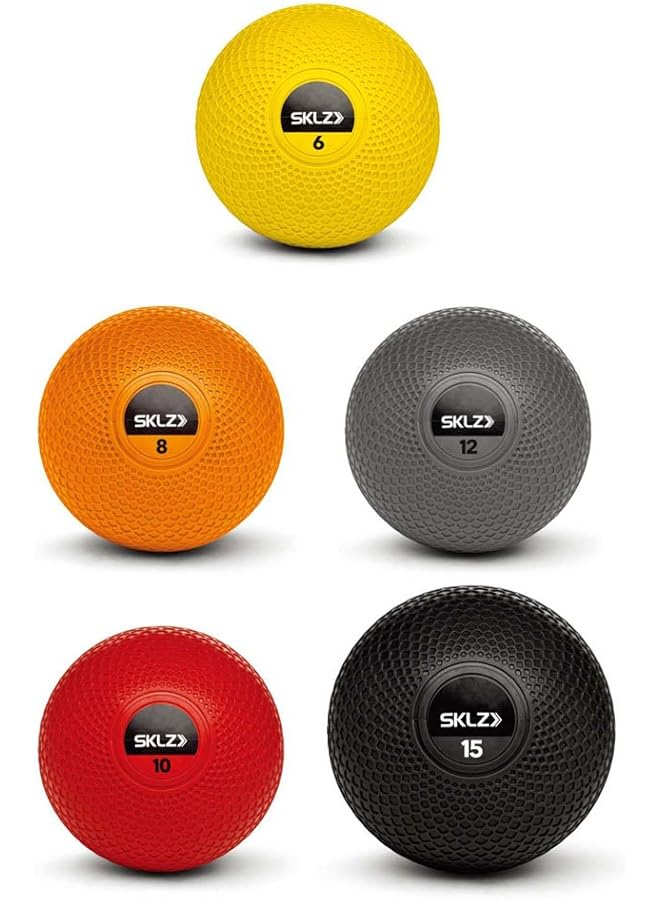 SKLZ Medicine Ball Weighted Training/Slam Ball 3.6 Kg Orange - Image 4