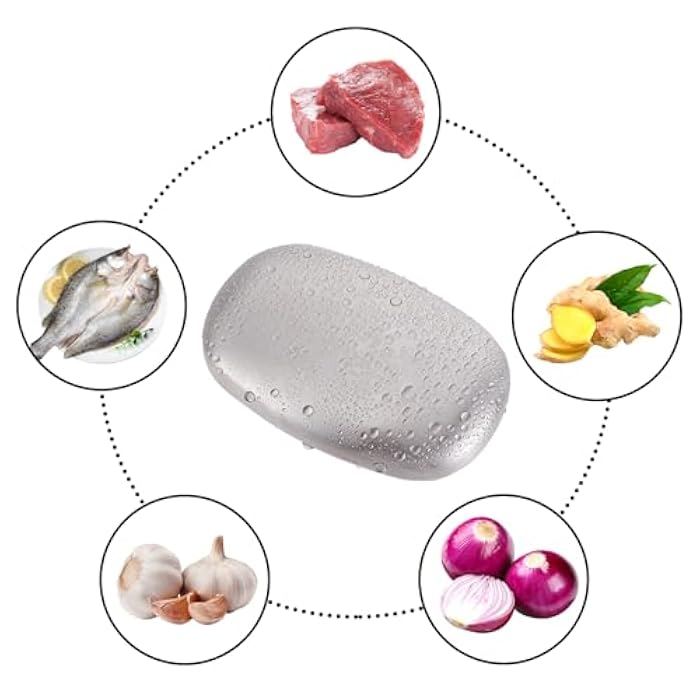 COMNICO Stainless Steel Soap 1 Piece Stainless Steel Soap Metal Odour Absorber Steel Soap Eliminates Odours Eco Soap Deodorant Elimination Strong Odours of Fish Garlic from Hands Kitchen Aid - Image 5