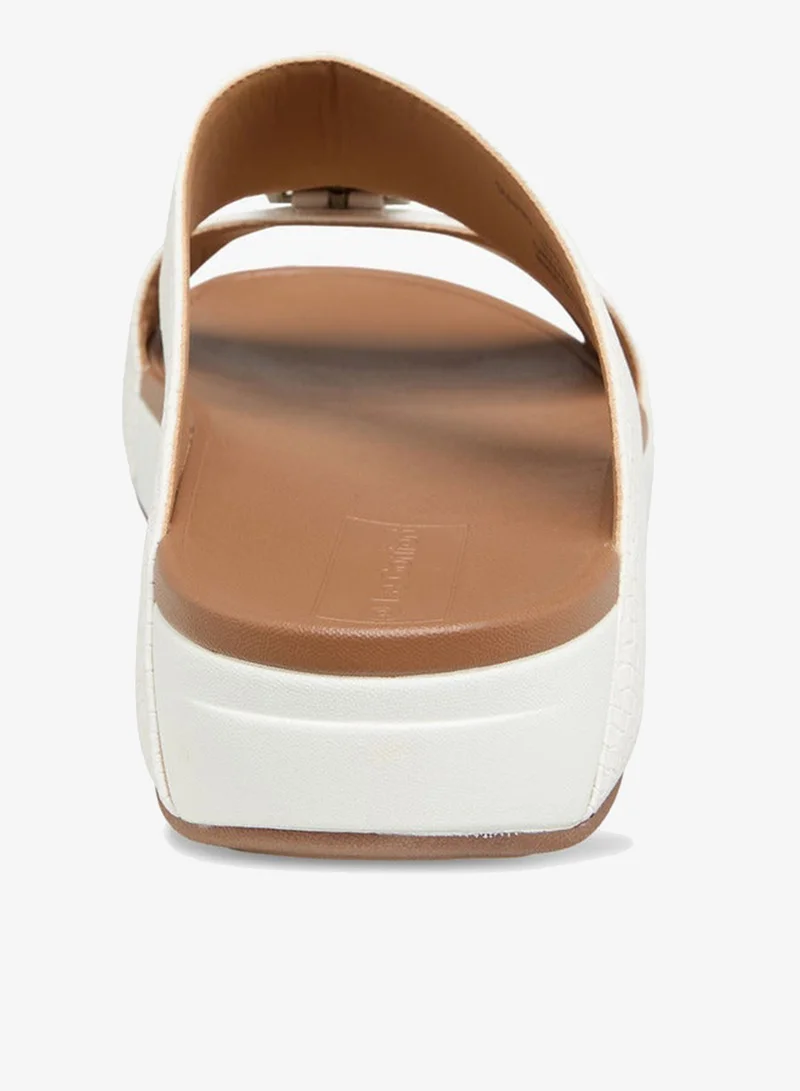 Le Confort White Mens Buckle Accent Comfort Sandals for Men | Best Price UAE