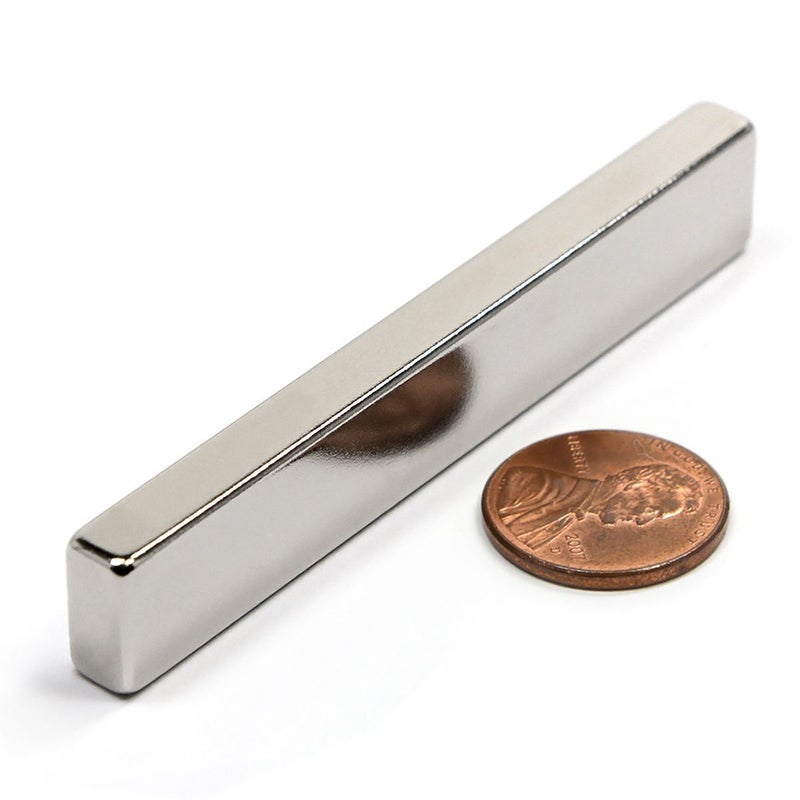 CMS MAGNETICS - (1-Piece) Grade N45 3x1/2x1/4 Neodymium Bar Magnet with 3M Foam Adhesive | Strong, Rectangle, Triple-Layer Coating, Rare Earth | Crafting, School Project, DYI, Science, Research - Image 2