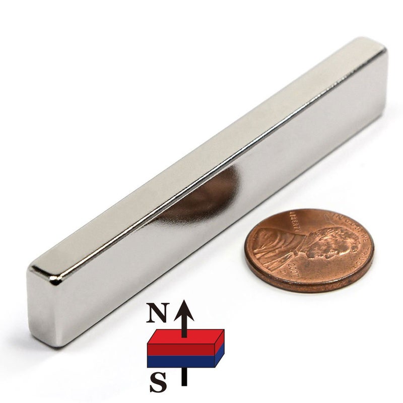 CMS MAGNETICS - (1-Piece) Grade N45 3x1/2x1/4 Neodymium Bar Magnet with 3M Foam Adhesive | Strong, Rectangle, Triple-Layer Coating, Rare Earth | Crafting, School Project, DYI, Science, Research - Image 4