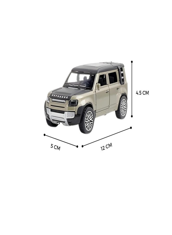 سيارة لعبة صغيرة من نوع PariBee Diecast Defender بأبواب وغطاء محرك وصندوق خلفي قابلة للفتح، تعمل بسحب للخلف، نموذج معدني مصبوب من سبيكة معدنية للأطفال (متعدد الألوان - اللون حسب التوافر) - Image 3