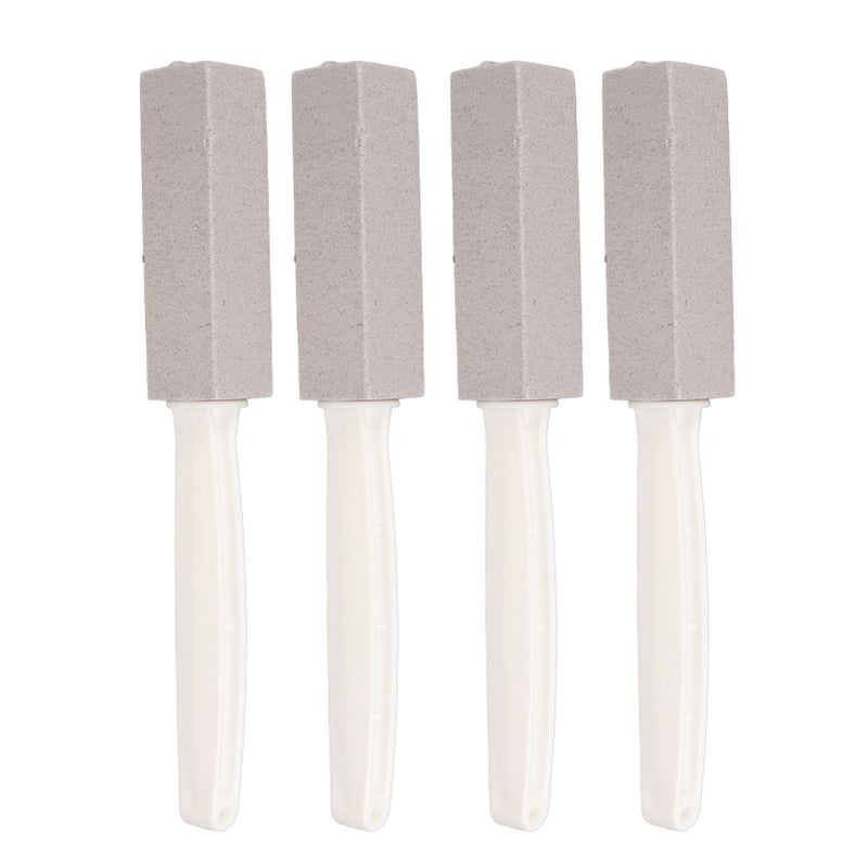 4pcs Pumice Stone Toilet Bowl Cleaner Multipurpose Pumice Stone Cleaning Brush with Long Handle for Cleaning Toilet Bathroom Kitchen Sink Grill - Image 1