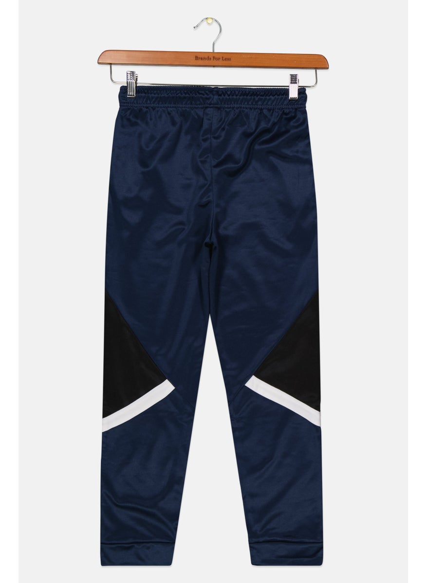 Body Glove Kids Boy Drawstring Brand Logo Jogger Pants, Navy  - Image 2