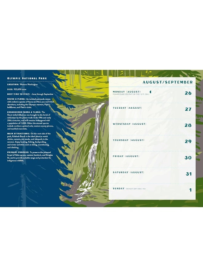 Rock Point National Parks 2025 Weekly Planner: July 2024 - December 2025 - Image 4