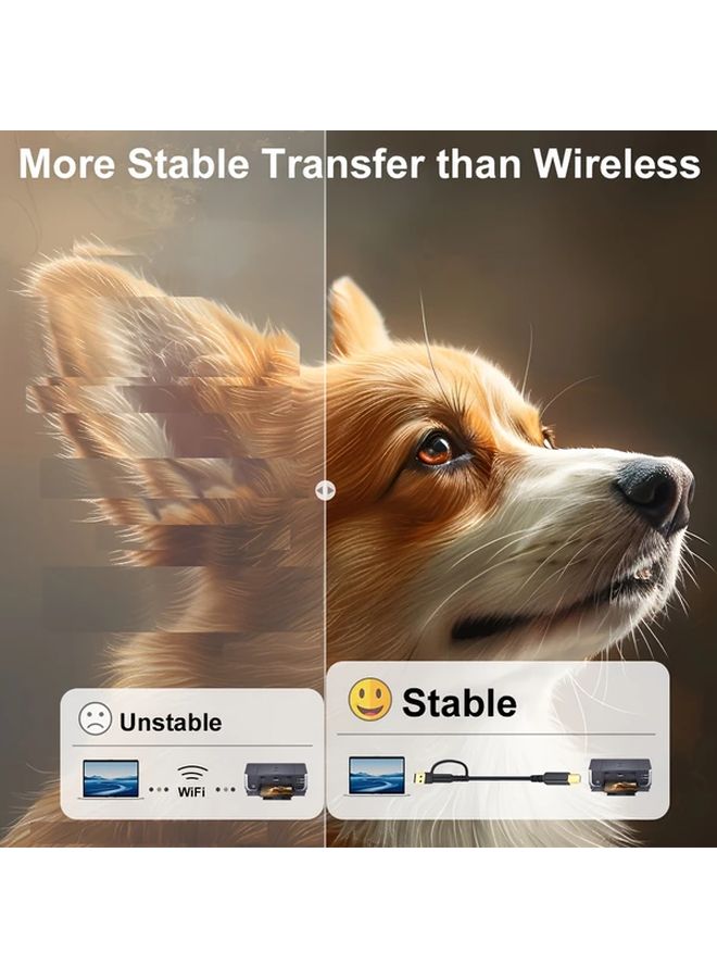 Black 3m USB A C To USB B Printer Cable For HP Canon Dell Epson Brother Samsung - Image 4