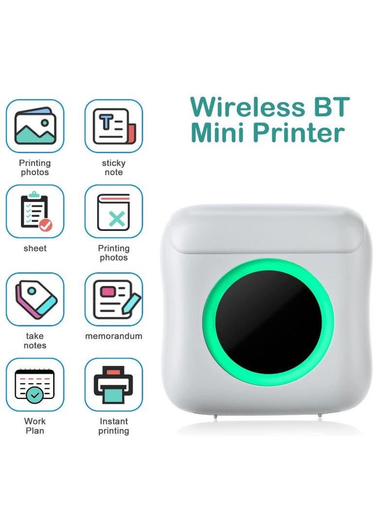Mini Portable Bluetooth Thermal Printer: Wireless Sticker & Photo Printer for Learning and Office Use - Image 3