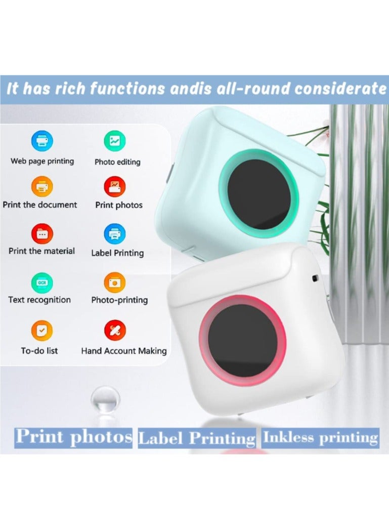 Mini Portable Bluetooth Thermal Printer: Wireless Sticker & Photo Printer for Learning and Office Use - Image 4