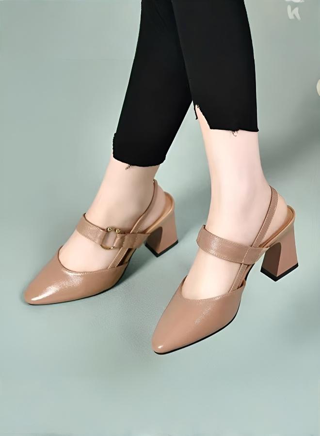 Hilyagems Elegant Hollow Design High-Heel Sandals - Image 1