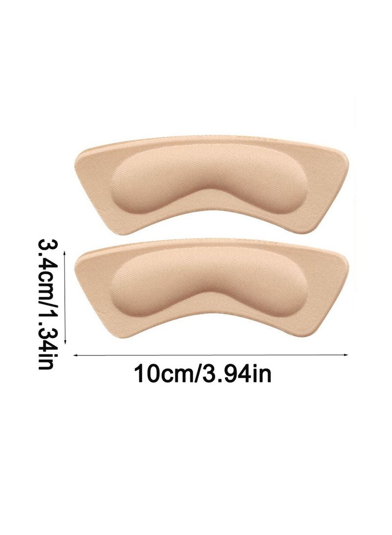 6 Pairs Self-adhesive Heel Cushion Pads Sponge Liner Heel Protectors Shoe Insoles for Loose Shoe - Image 2