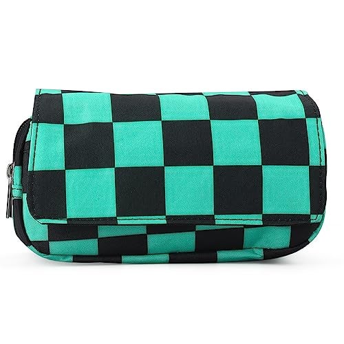 VEELAM Anime Pencil Case, Cute Kawaii Large Capacity Pencil Pouch Holder, Green - Image 2