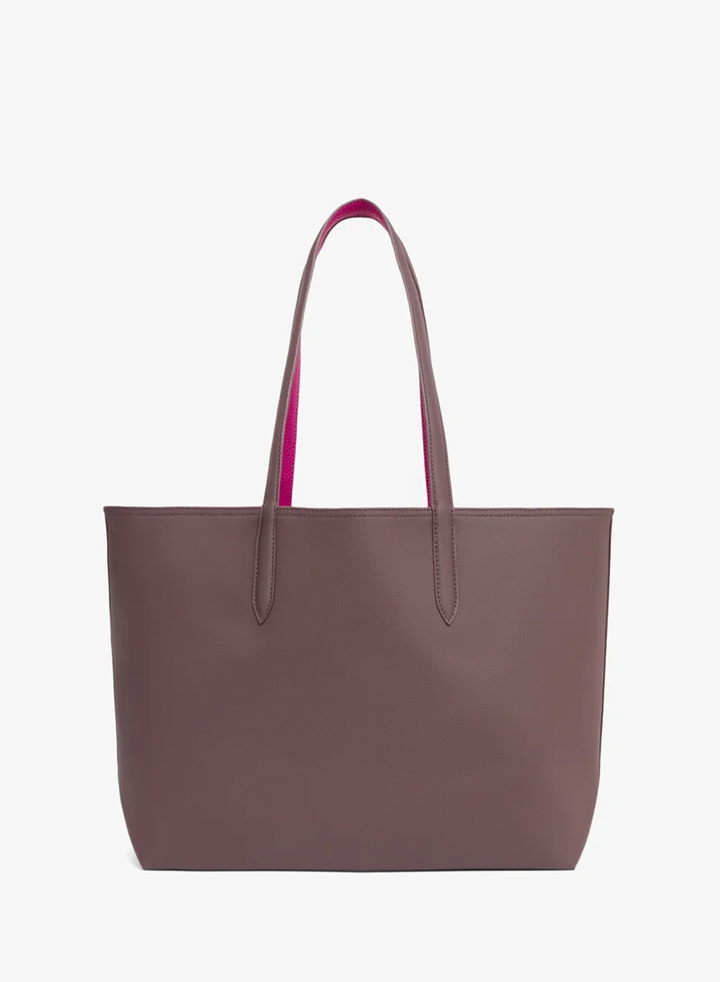 Lacoste Textured Reversible Tote Bag With Pouch