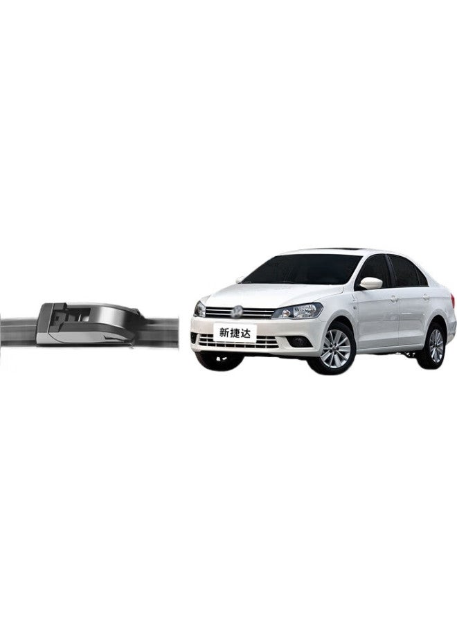 YITU Volkswagen New Jetta Dedicated Frameless Wiper Blades, Jetta Wipers, New Jetta [2013-2014 Models], Original Size Car Wipers (1 Pair), A-Grade Rubber Strip - Image 1