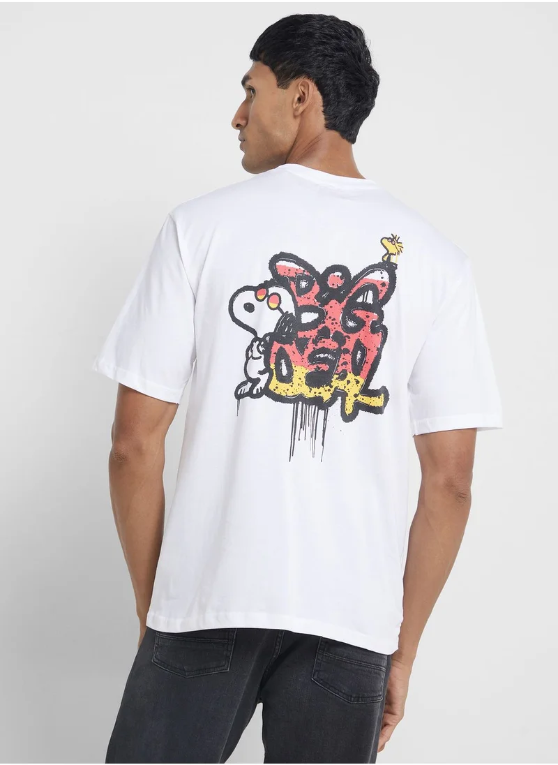 سفنتي فايف Oversized Graphic Tee