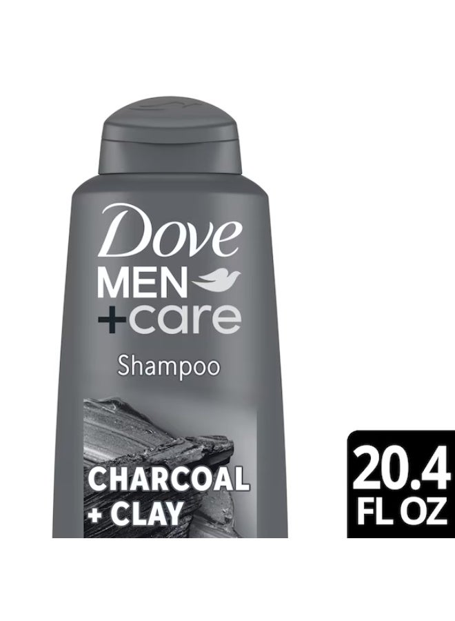 Dove Men+Care Charcoal + Clay Purifying Shampoo 603 ML - Image 2