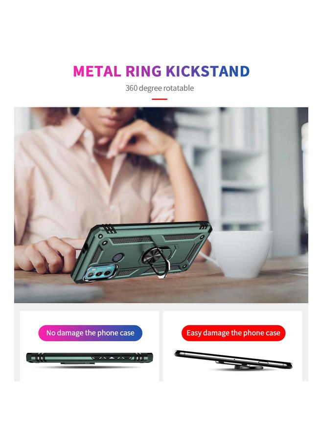 S-TOP Case For Motorola Moto G60 / G40 Fusion Shockproof TPU + PC Protective Case with 360 Degree Rotating Holder - Image 3