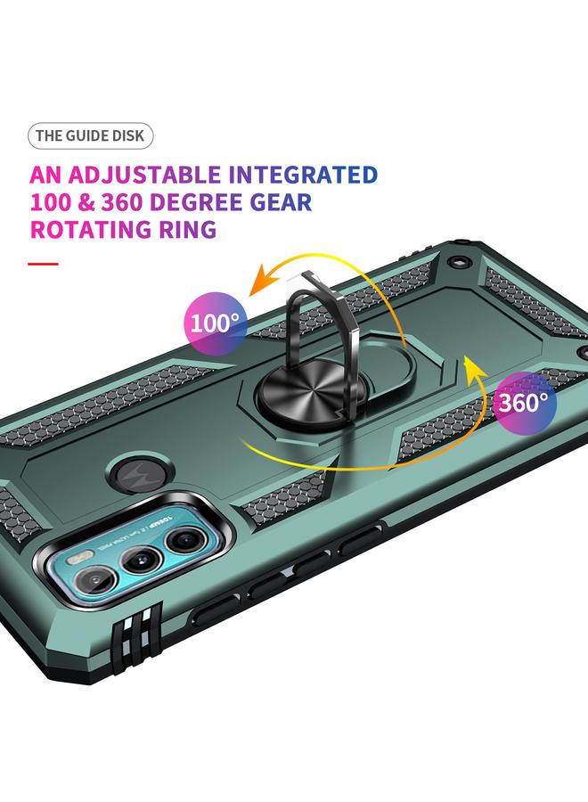 S-TOP Case For Motorola Moto G60 / G40 Fusion Shockproof TPU + PC Protective Case with 360 Degree Rotating Holder - Image 5