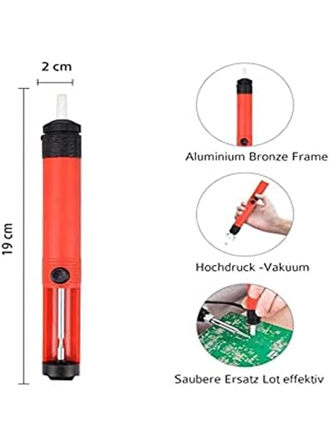 erorex 60W 220V Electric Soldering Iron Kit 17 Pieces Adjustable Temperature Welding Tool Set - Image 2
