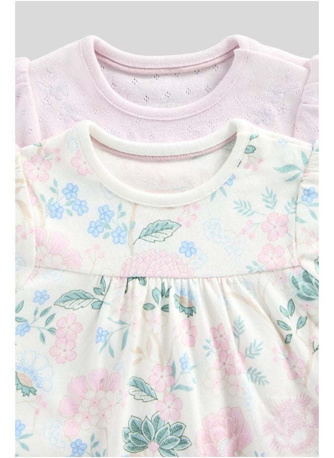 mothercare Blossom T-Shirts - 2 Pack  - Image 3