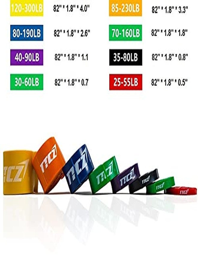 TTCZ Pull Up Assist Bands| Resistance Bands Workout Bands Loop| Heavy Duty for Assisting Body Workout Cross Fit Fitness Stretch| Different Color and Resistance Level (Purple: 40-90 lbs) - Image 2