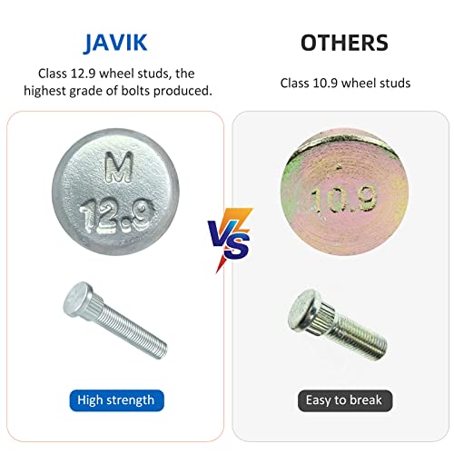JAVIK Front Wheel Studs 7517871 16 Pcs for Polaris RZR-4-800 RZR 570 900 Ranger 500 700 800 Diesel 900 ACE 570 900 （3/8"x24 Thread） - Image 4