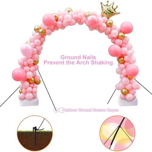 chamvis Balloon Arch Kit, 7.4ft Balloon Arch Stand Frame with Base: for Wedding Baby Shower Birthday Party Decorations - Image 4