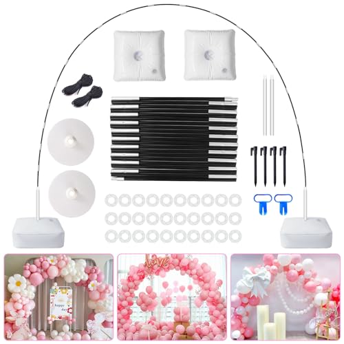 chamvis Balloon Arch Kit, 7.4ft Balloon Arch Stand Frame with Base: for Wedding Baby Shower Birthday Party Decorations - Image 1