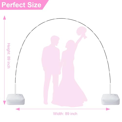 chamvis Balloon Arch Kit, 7.4ft Balloon Arch Stand Frame with Base: for Wedding Baby Shower Birthday Party Decorations - Image 2