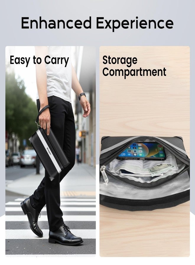 Rynapac Fireproof Money Bag Upgraded 4200°F, 11”x 6.2” Waterproof money bags with zipper for Travel/Office/Home, Small Fireproof Safe Pouch, Built-in 11 storage pockets for Phone, Cash, Passport, Card - Image 5
