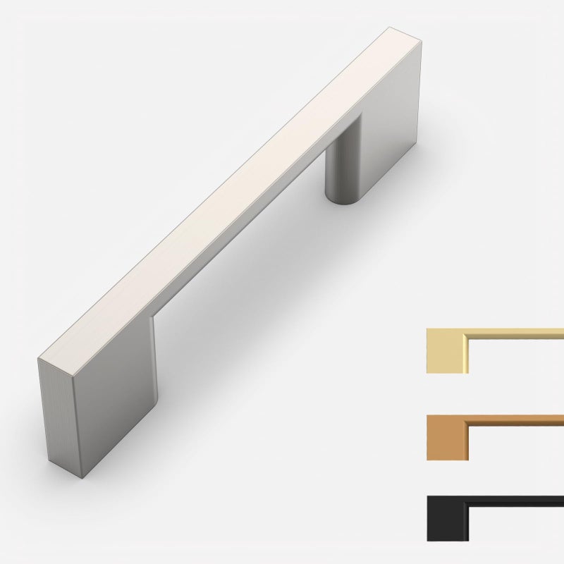 9BUILD 10 Pack Brushed Satin Nickel Cabinet Pulls 88 Inch Satin Nickel Kitchen Cabinet Handles Cabinet Hardware for Cupboard Drawer Pulls - Image 2