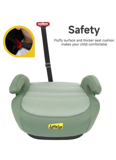 Jovikids Portable, Comfortable, Compact Ohho I-Size Booster Seat For Car With ISOFIX, 125-150cm (Group 2/3, 6-12 Years), ECE R129, Green  - Image 2