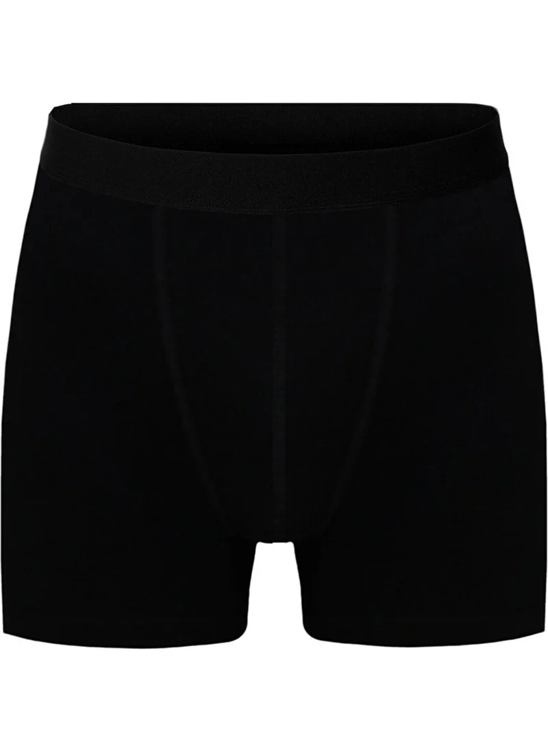 Nacar Store Men's Cotton Lycra 5 Black Boxer 5 Black Undershirt 10 Pack Set