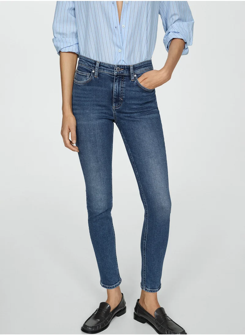 MANGO Newisa Medium-Rise Skinny Jeans