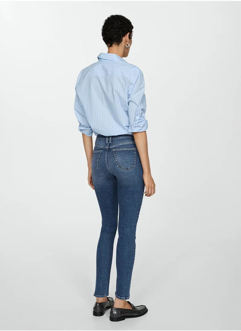 MANGO Newisa Medium-Rise Skinny Jeans