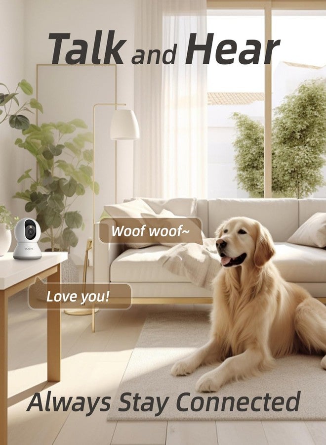 blurams Pet Camera 2K, Dog Camera with Phone App, Indoor Security Camera PTZ, 360° Cameras for Home Security Indoor, Color Night Vision, 2-Way Talk, Motion Detection&Tracking, Cloud&SD(2.4GHz Only) - Image 5